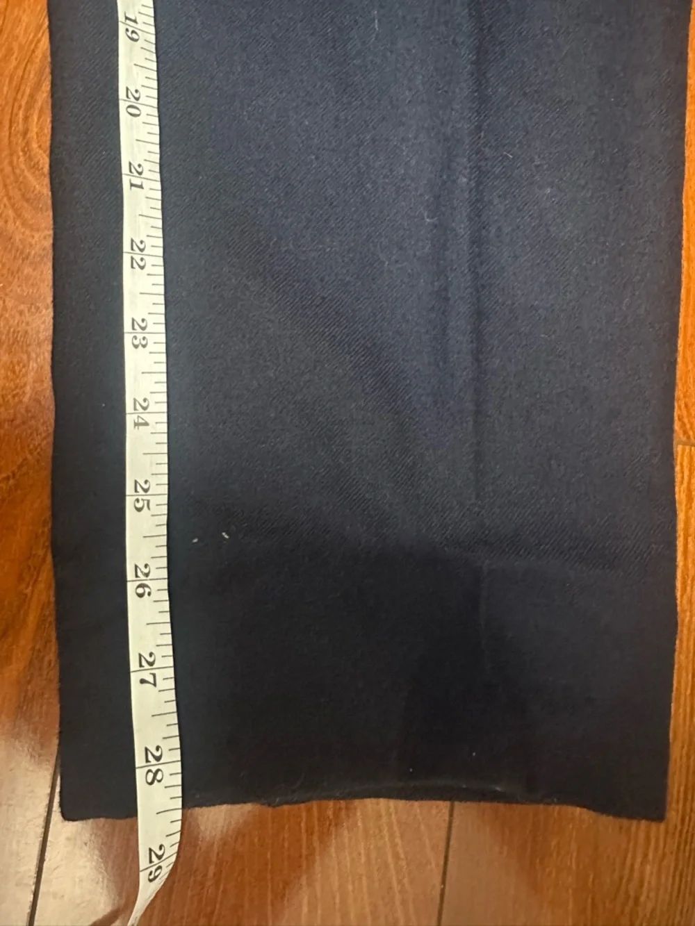 Vintage Jennifer Moore Classics Wool Pants Navy High Waist Pleated Size 6 - Picture 8 of 11